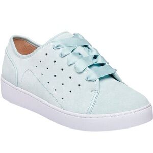 NIB • Vionic Splendid Keke Suede Lace-up Sneakers in Mist • W7.5 • 2 Sets Laces!